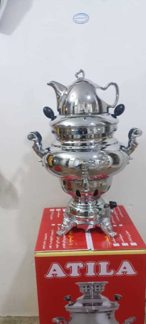 سماور آتیلا ۷ لیتری گازی سه کاره مبینا